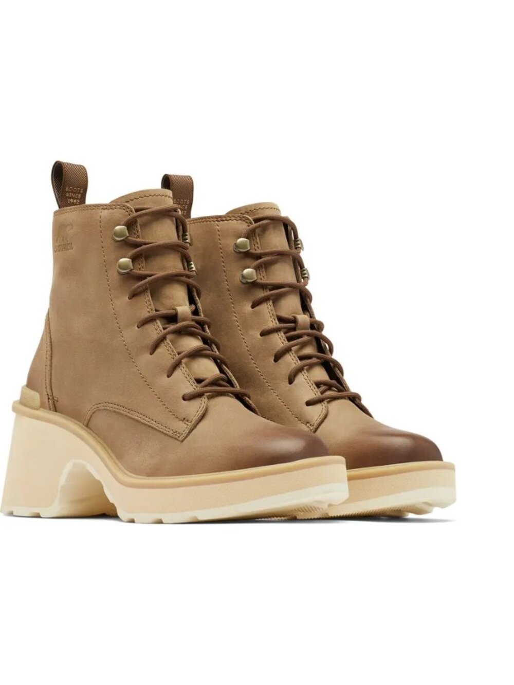 Sorel High Line Waterproof Lace-Up Tan Boots Size 8.5 NWT